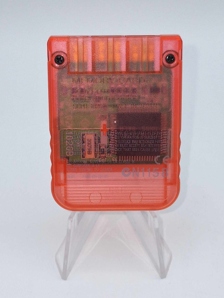 Playstation 1 Memory Card Rot Transparent
